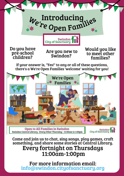 We're Open Families play session on Thursdays
