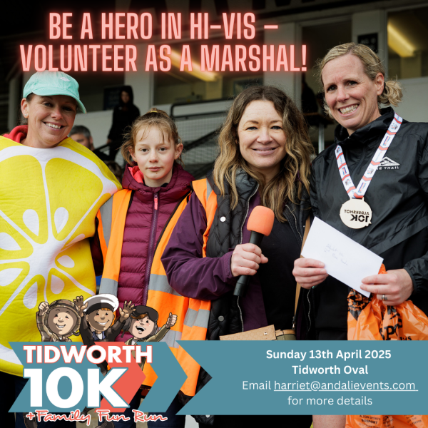 We need marshals to volunteer for the Little Troopers Tidworth 10K and Family Fun Run