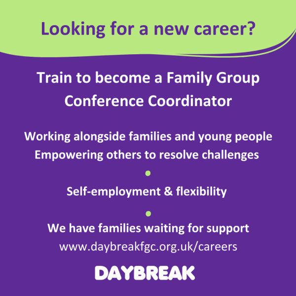 Apply to become a Family Group Conference Coordinator - Self-employed (fee range £490-£590)