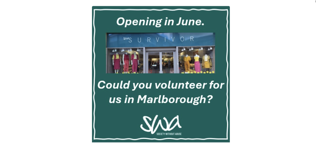 Volunteer needed in our fashion shop in Marlborough Town Centre