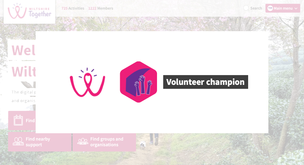 Become a volunteer champion for Wiltshire Together - raise the profile of volunteering