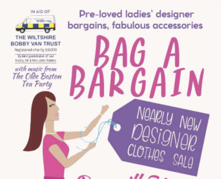 Bag a Bargain - come along to a sustainable fashion sale near Warminster - September 3rd - 4th