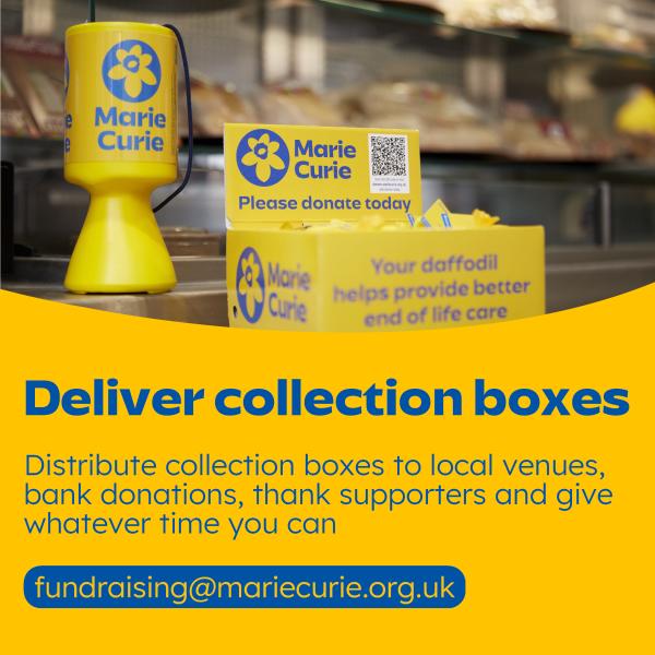 Collection Box Coordinator - volunteer in your hometown and surrounding areas