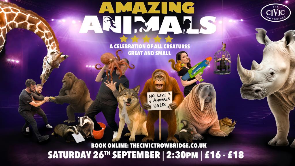 Amazing Animals - a family show with toe-tapping music and hilarious antics