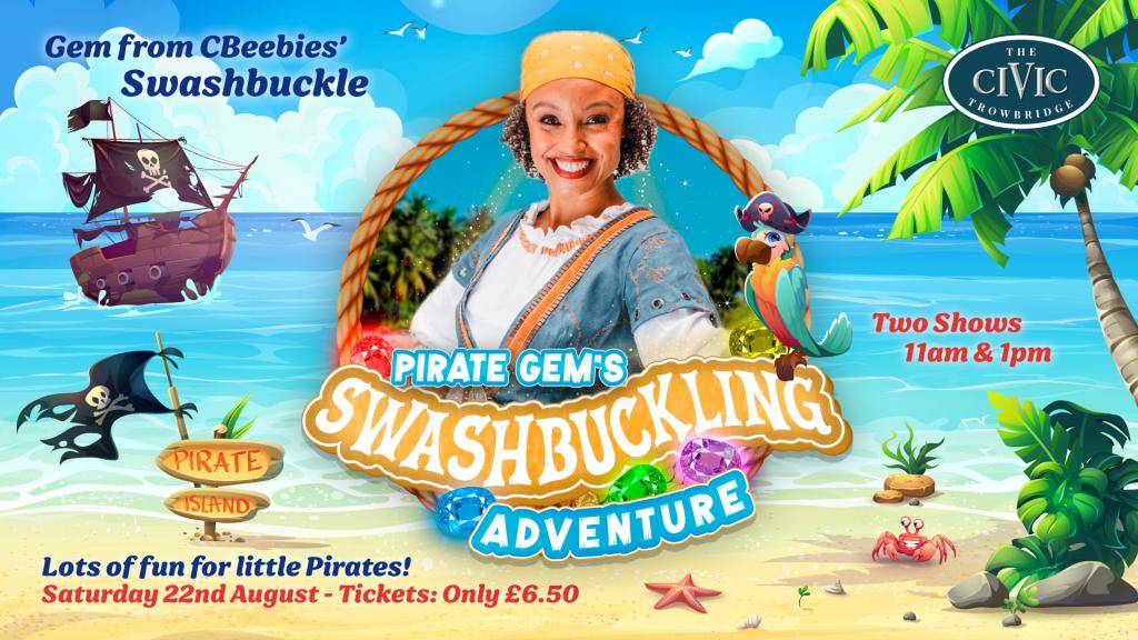 Pirate Gem’s Swashbuckling Adventure - 1PM Saturday 22nd August 2026