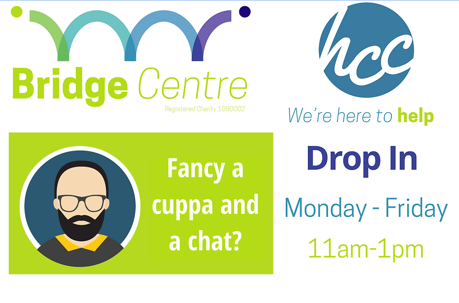 The Bridge Centre - open daily. Welcoming free drop-in